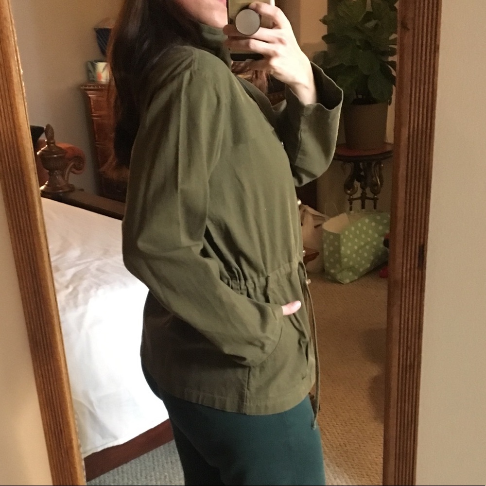 urban outfitters aina utilitarian olive jacket - Picture 6 of 8